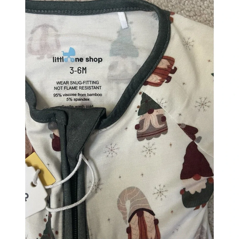 NWT's Little One Shop 3/6 Bamboo Gnome Pjs